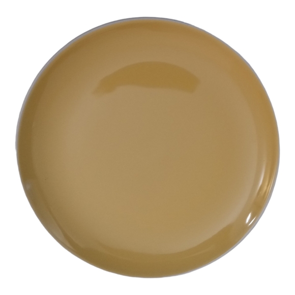 Crate and Barrel Yellow Plates 8.5" Salad Snack Luncheon Set of 4 - Picture 6 of 8